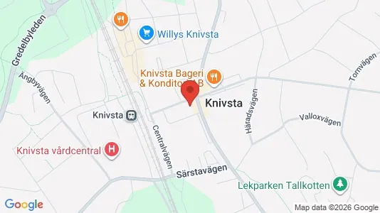 Affärslokaler att hyra i Knivsta - kort over placeringen