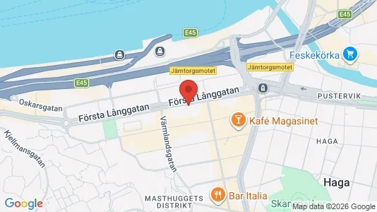 Kontorslokaler att hyra i Göteborg Centrum - kort over placeringen