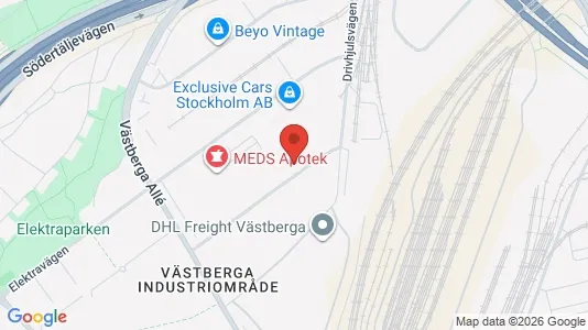 Kontorslokaler att hyra i Söderort - kort over placeringen