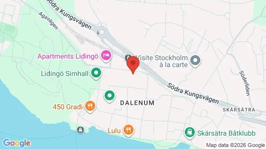 Kontorslokaler att hyra i Lidingö - kort over placeringen