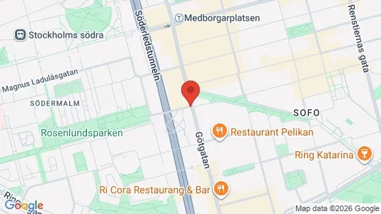 Kontorslokaler att hyra i Södermalm - Bild från Google Street View
