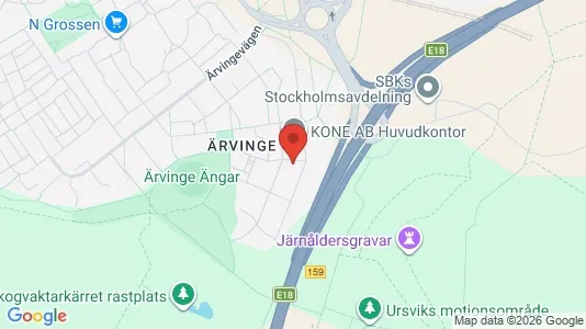 Kontorslokaler att hyra i Västerort - kort over placeringen