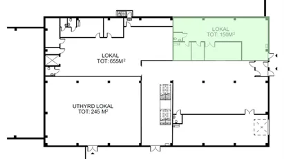 Lokal för lager eller kontor med uppställningsyta i Falköping